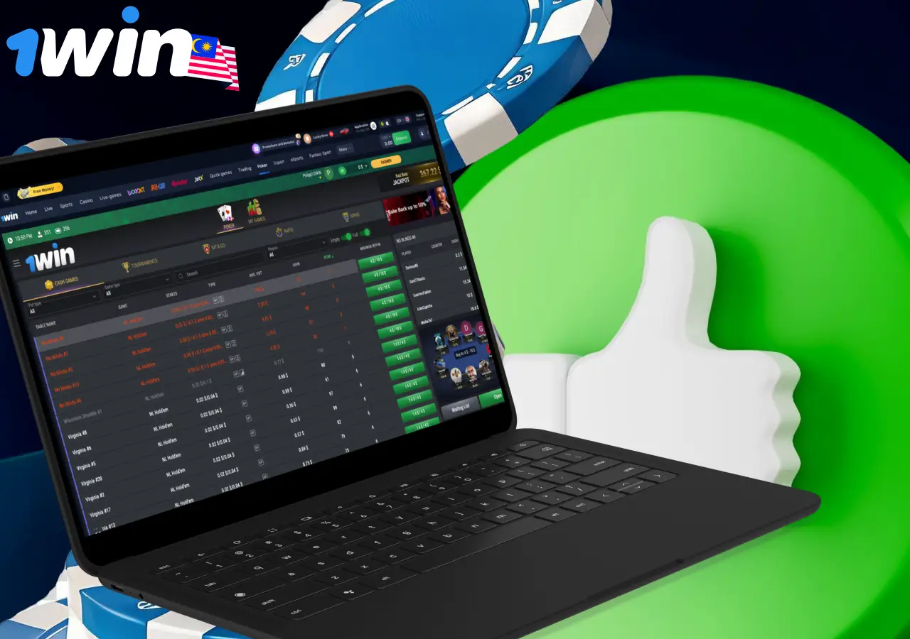 Benefits of playing poker through the 1Win app