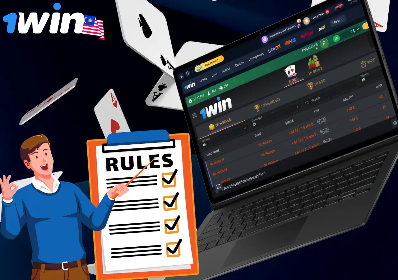 Rules for playing poker on the app