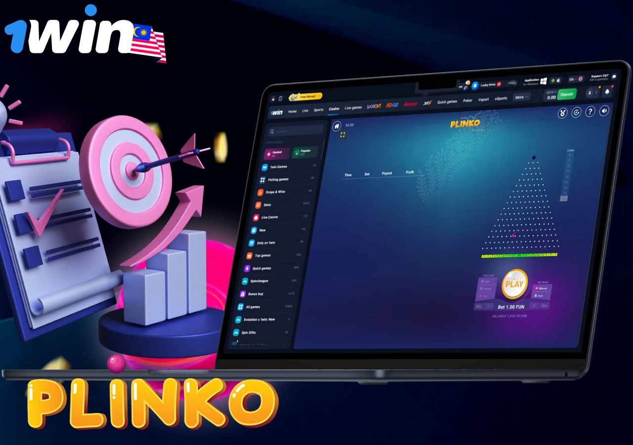 Tips and strategy guide visuals for increasing success in Plinko bets