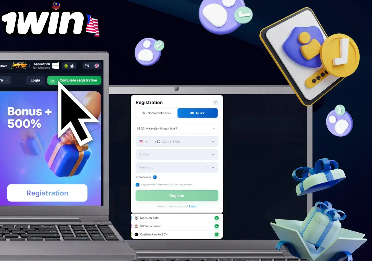 Registration Process on 1Win