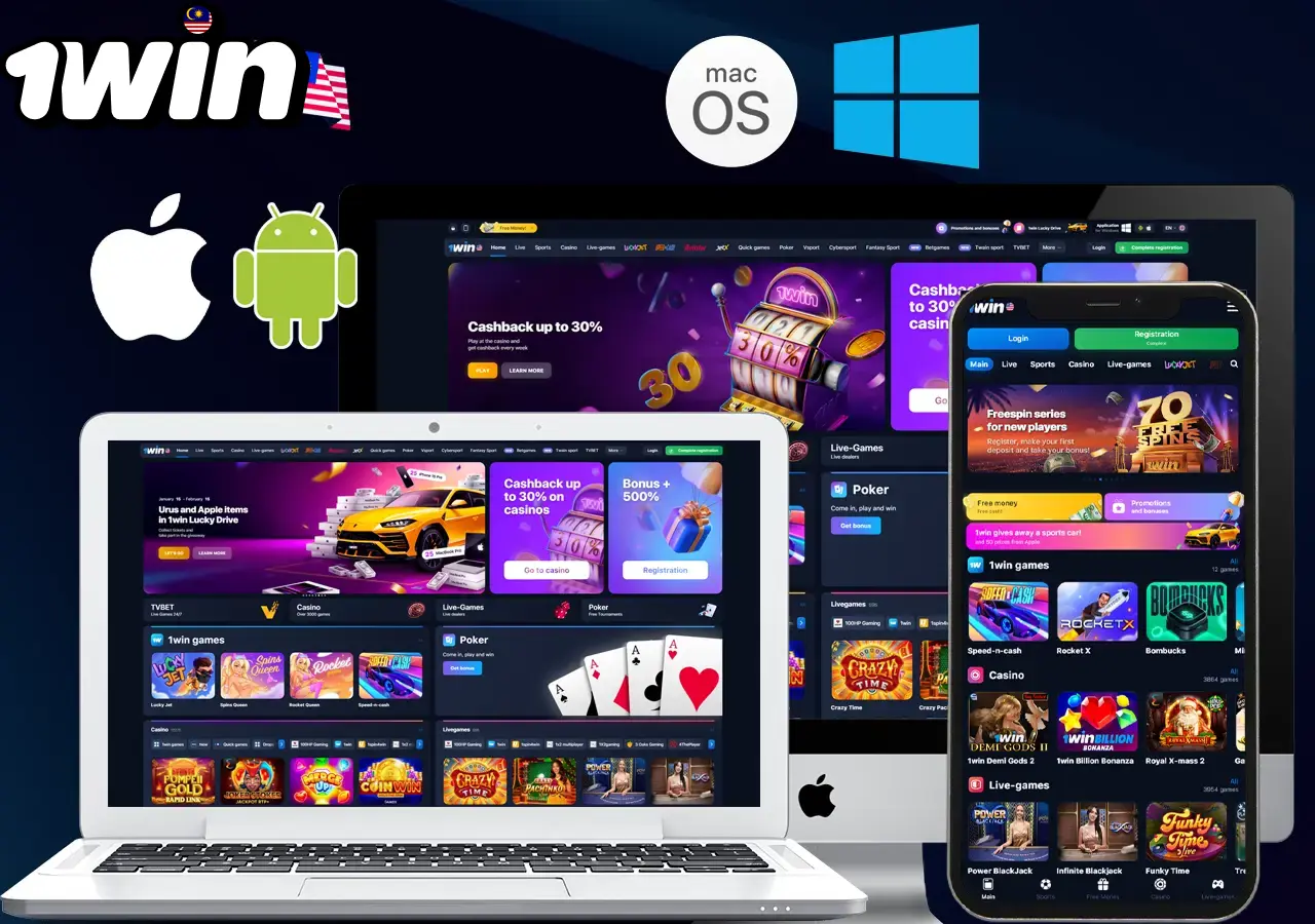 Download the 1Win mobile app on Android and iOS