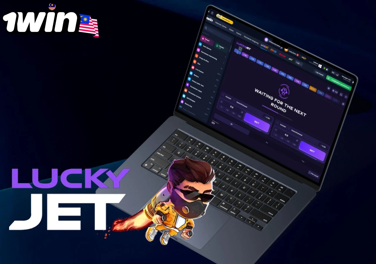 Lucky Jet crash game interface on platform