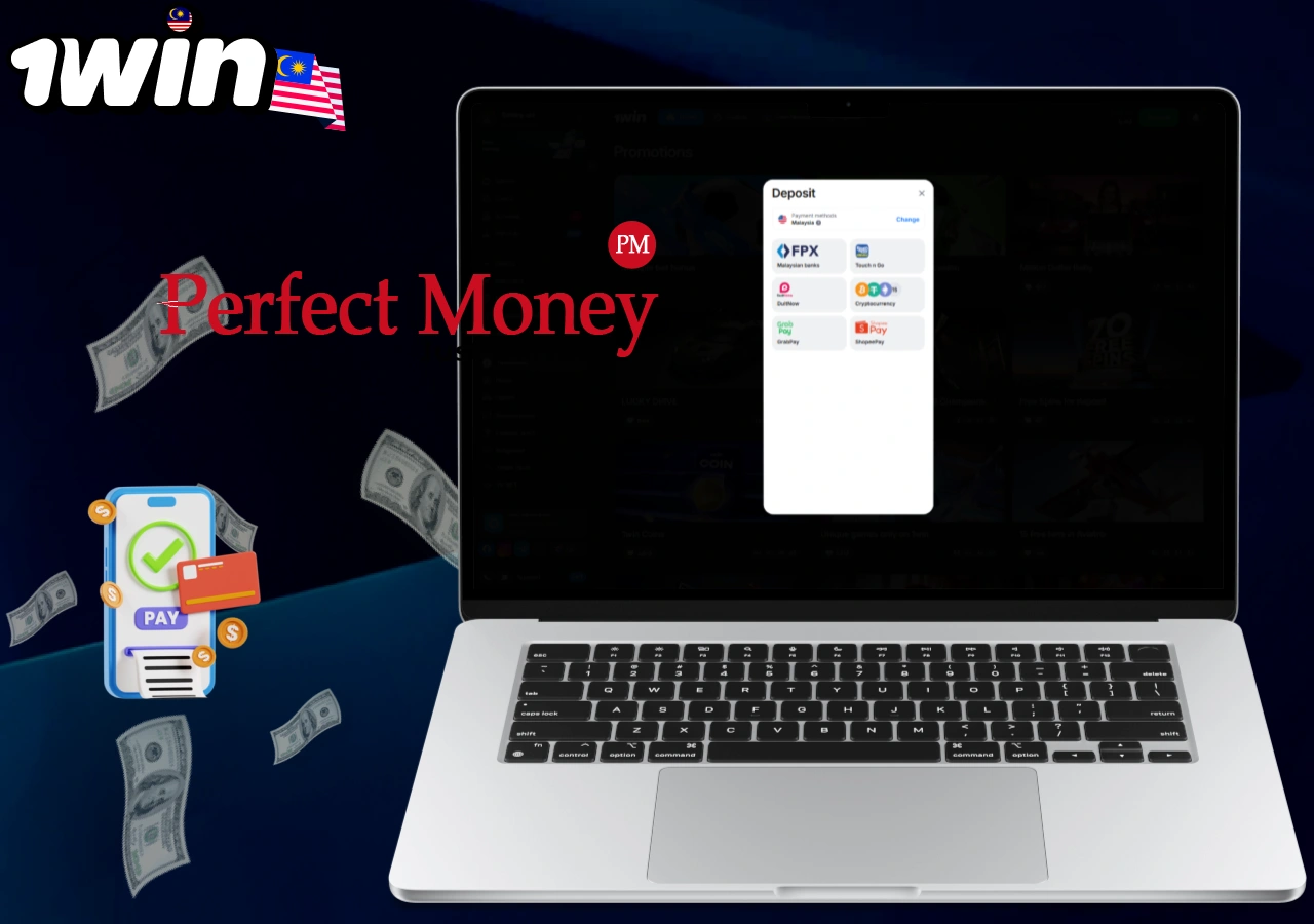 Perfect Money payment option available on 1win, fast deposits for Aviator with secure financial transactions